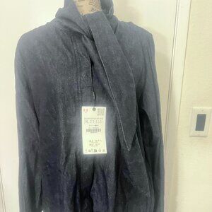 NWT Denim Bow Tie Shirt